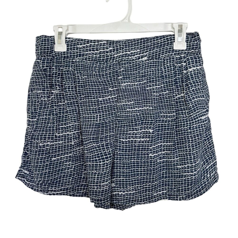 Prana Women’s Blue Thatch Tessie Pull On Shorts Elastic Pockets Gorpcore Large